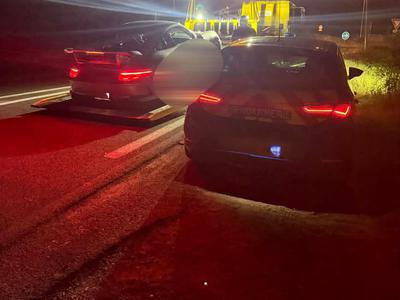 312 kilometrov na uro po avtocesti, Porsheja so lovili 10 kilometrov