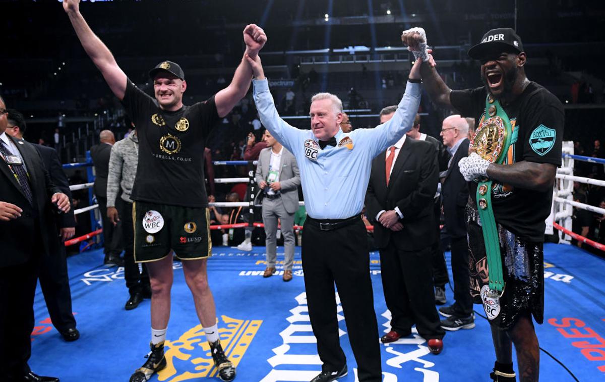 Tyson Fury, Deontay Wilder | V Staples Centru smo videli odlično boksarsko predstavo, zmagovalca pa ne. | Foto Gulliver/Getty Images