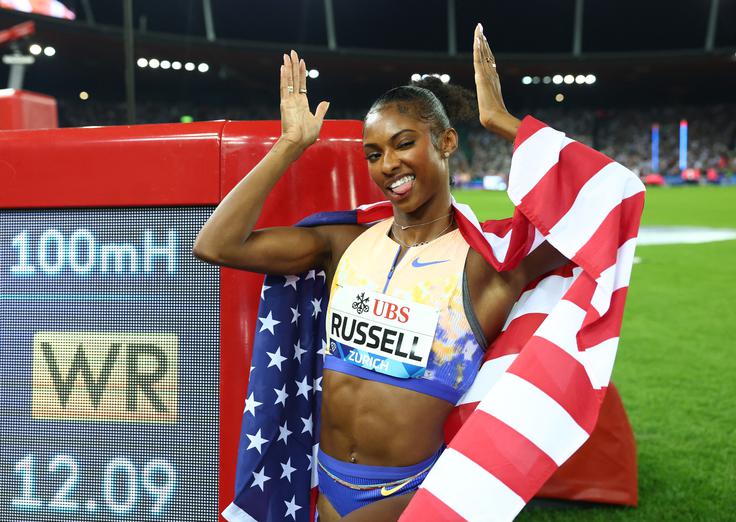 Masai Russell je izboljšala svetovni rekord na 100 m ovire. | Foto: Reuters
