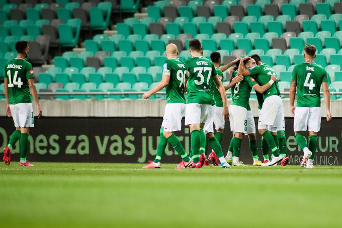 Ljubljanska ekipa ima zdaj štiri točke naskoka pred Mariborom. | Foto: Grega Valančič/Sportida