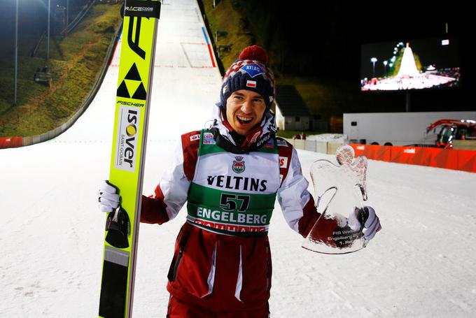 Poljak Kamil Stoch je zmagal prvič v tej sezoni. | Foto: Reuters