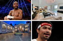 Mayweather je zmagal v boksu, a Pacquiao ima dražje domovanje (foto)