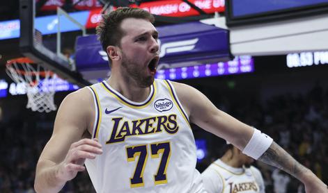 Neverjetne čarovnije Luke Dončića, Lakersi zmagali po veliki drami #video