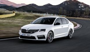 Prenovljena škoda octavia RS: Čehi po uradne fotografije na Grobnik