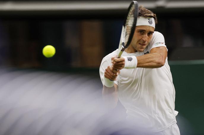 Wimbledon Tomas Martin Etcheverry | Tomas Martin Etcheverry  se je zavihtel v polfinale. | Foto Reuters