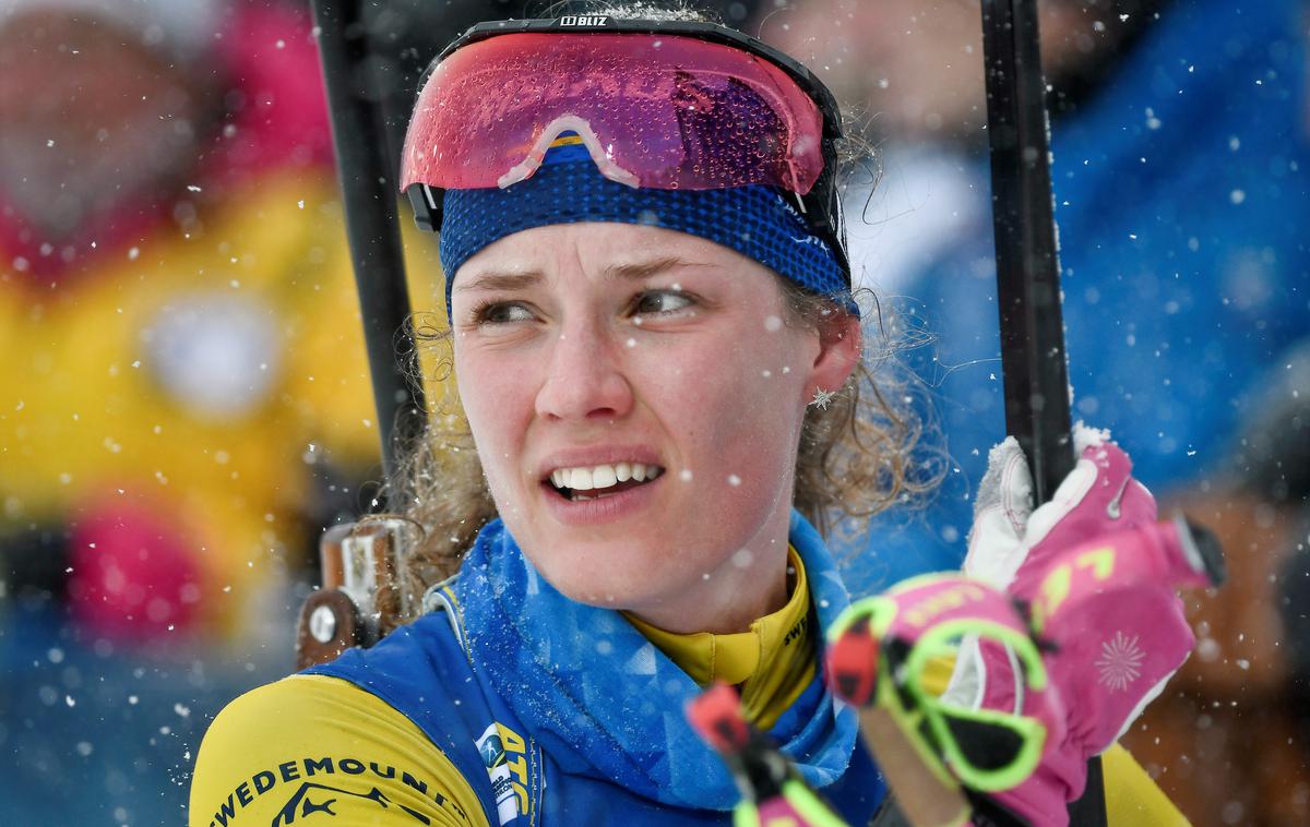 Hanna Oeberg | Hanna Oeberg na Pokljuki ne bo mogla računati na pomoč Johannesa Lukasa. | Foto Reuters