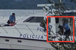 Zgražanje nad policistom, ki je v morje vrgel psa. Kaj se je res dogajalo? #video