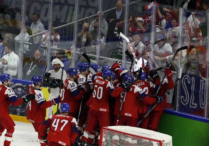 Veliko veselje Čehov na tekmi proti Rusiji. | Foto: Reuters