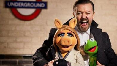 Muppetkom sta se pridružila še Ricky Gervais in Tina Fey