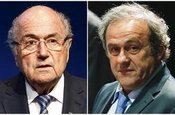 Blatter in Platini na zagovor zaradi suma goljufije