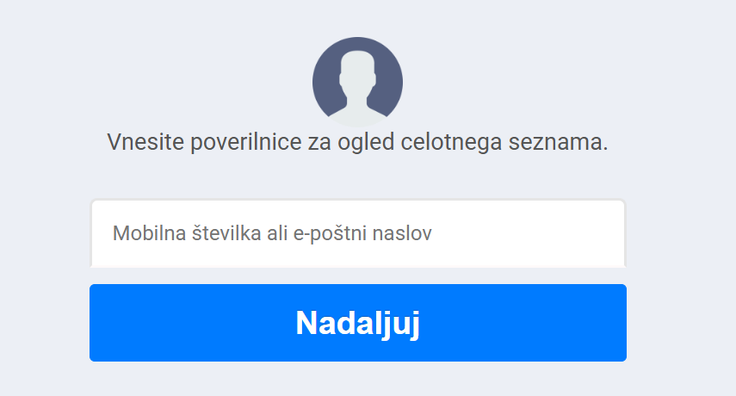 Spletna stran, ki poskuša pretentati uporabnike in uporabnice Facebooka, domuje na obskurnem spletnem naslovu https://bildnachricht.com/si, ne na domeni facebook.com.  | Foto: Posnetek  zaslona