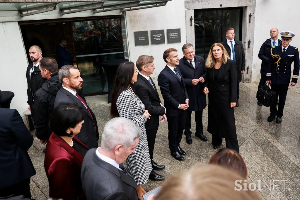 Emmanuel Macron, Robert Goob, Tina Gaber, Zoran Janković
