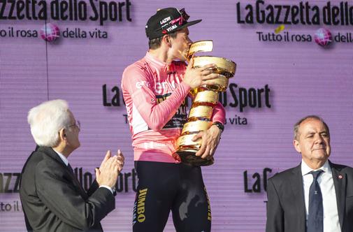 V ponedeljek sprejem za Primoža Rogliča