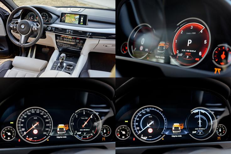 Navorski razvrat z Bavarske je popestren tudi s prilagajanjem videza digitalne instrumentne plošče, katere potencial BMW dobro izkorišča. Poglejte razliko med tremi videzi – običajnim, ecopro in sport. | Foto: 