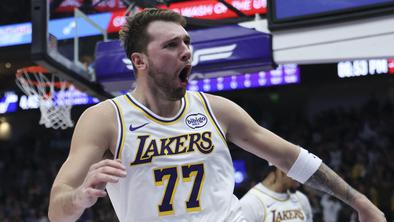 Neverjetne čarovnije Luke Dončića, Lakersi zmagali po veliki drami #video