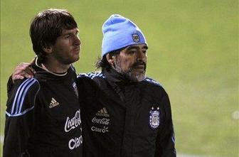 Maradona: Messi me lahko doseže