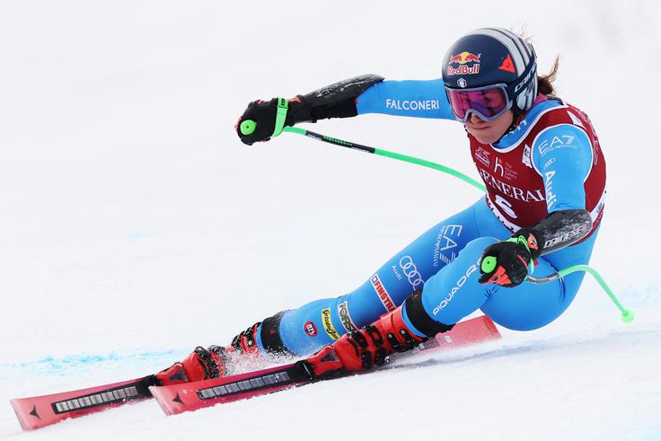 Sofia Goggia je odlično opravila superveleslalomsko preizkušnjo v Val d'Iseru. | Foto: Reuters