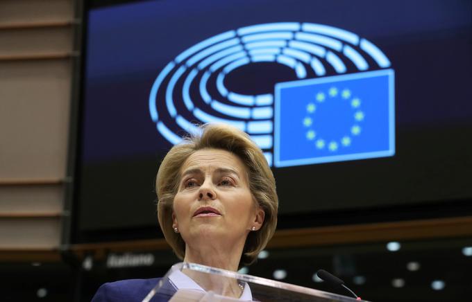 Predsednica Evropske komisije Ursula von der Leyen je lani napovedala, da je tehnološka suverenost Evrope ena izmed njenih osebnih prioritet.  | Foto: Reuters