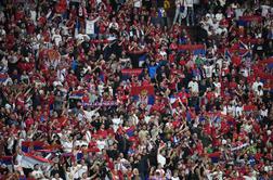 Osem navijačev aretiranih po pretepu pred tekmo med Srbijo in Anglijo