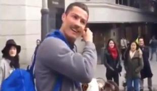 Vas zanima, kakšen je Cristiano Ronaldo v vlogi brezdomca? (video)