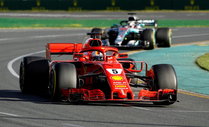 Šele petič se je zgodilo, da je Vettel zmagal, potem ko ni štartal iz prve vrste.  | Foto: Reuters
