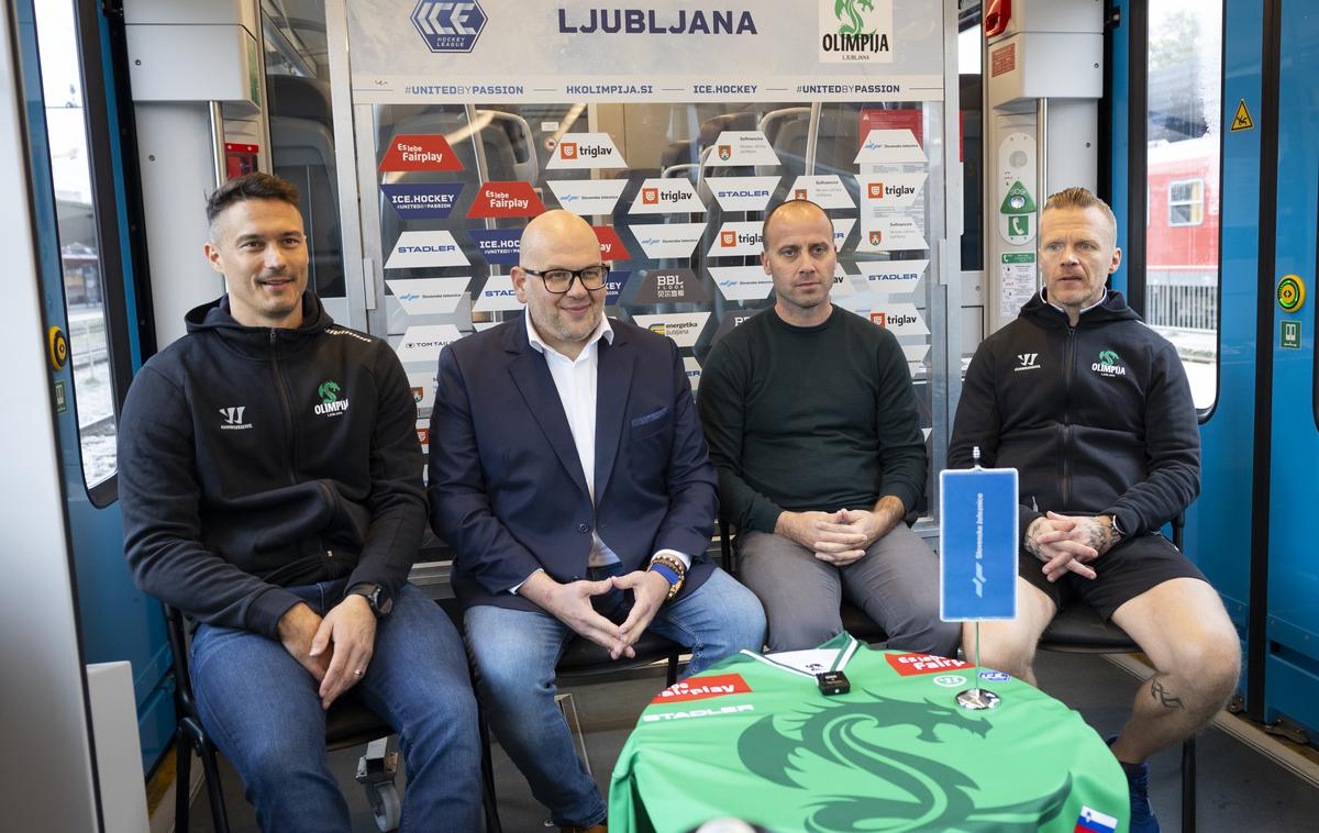 HK Olimpija Ljubljana, Antti Karhula, Anže Ulčar, Miha Butara, Upi Karhula, Žiga Pavlin | Pri HK Olimpija Ljubljana bodo v petek odprli novo sezono IceHL. Prvi cilj je preboj v končnico, ki jim je v zadnji sezoni ušla. | Foto Bor Slana/STA