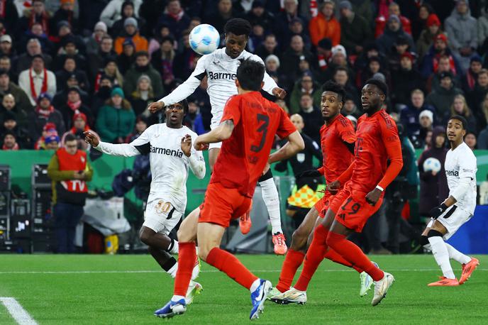 Nathan Tella Bayer Leverkusen | Nathan Tella je sredi drugega polčasa zadel za vodstvo Bayerja proti Bayernu z 1:0. | Foto Reuters