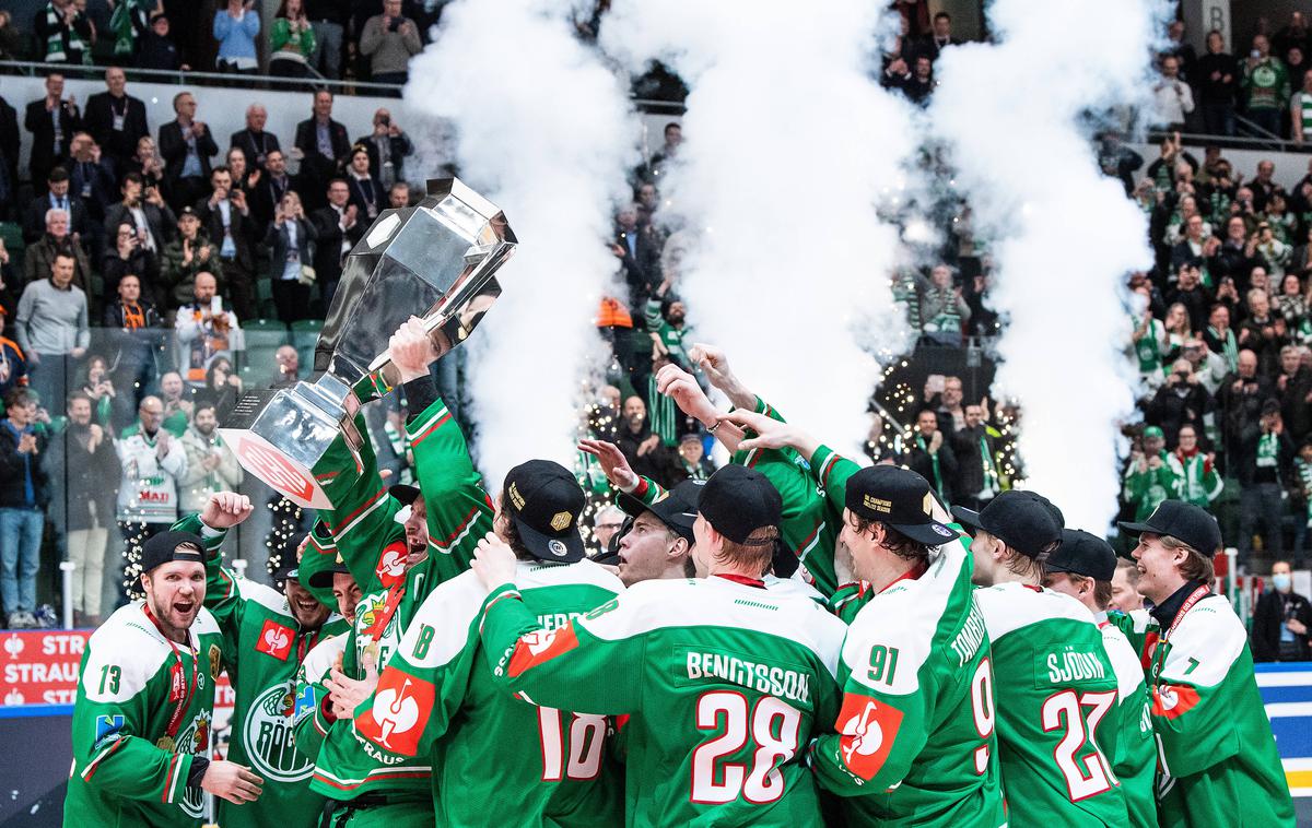 Rögle, prvaki (hokejska liga prvakov) | Švedska hokejska ekipa Rögle je letošnja zmagovalka evropske lige prvakov. | Foto Guliverimage