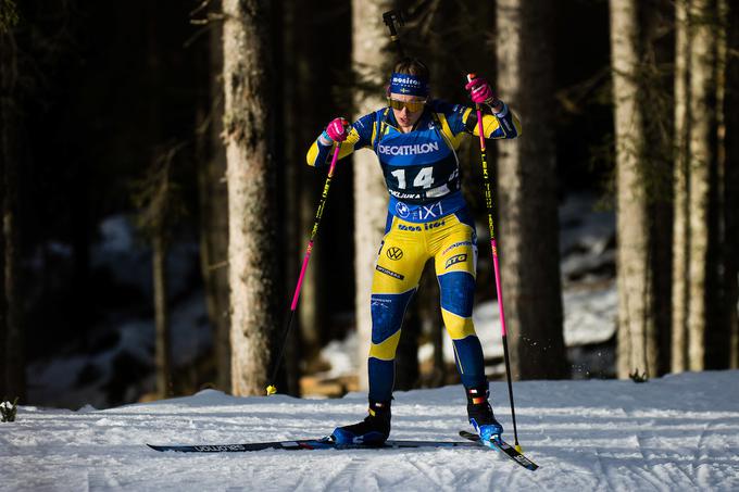 Elvira Oeberg je dobila tudi zasledovalno tekmo. | Foto: Grega Valančič/Sportida