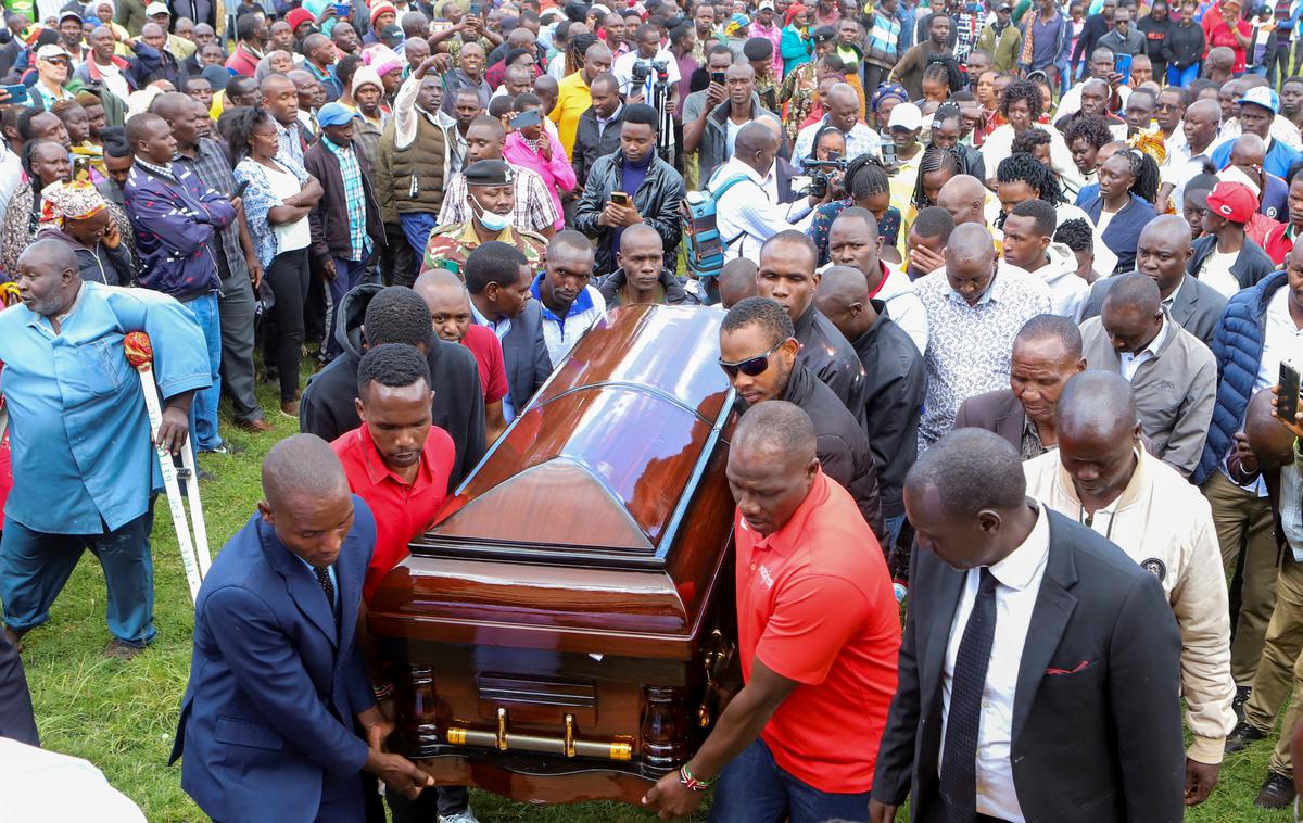 pogreb Kelvin Kiptum | Pogrebna slovesnost svetovnega rekorderja v maratonu Kelvina Kiptuma. | Foto Reuters