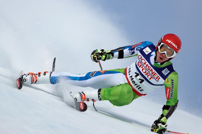 Žan Kranjec se je letos prebil med veleslalomske prvokategornike. | Foto: Sportida