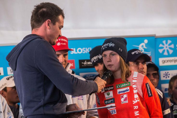 Slovenska skakalka Ema Klinec je poletni grand prix končala na odličnem drugem mestu, kar je lepa popotnica za zimo: "Zagotovo je. Še dva meseca sta do začetka sezone. Slediti moram ciljem, ki smo si jih zadali pred sezono." | Foto: Grega Valančič/Sportida