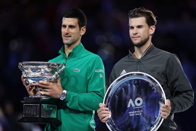 Novak Đoković in Dominic Thiem | Foto: Gulliver/Getty Images