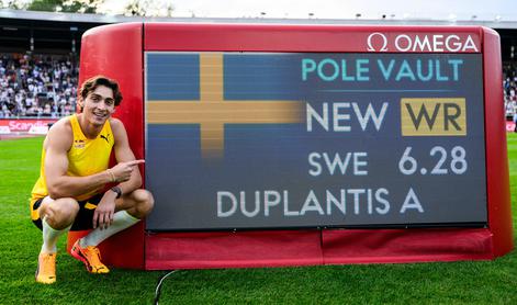Duplantis v Stockholmu postavil svetovni rekord