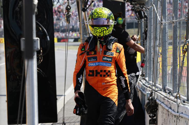 Lando Norris se je po neumni napaki počutil osramočenega. | Foto: Reuters