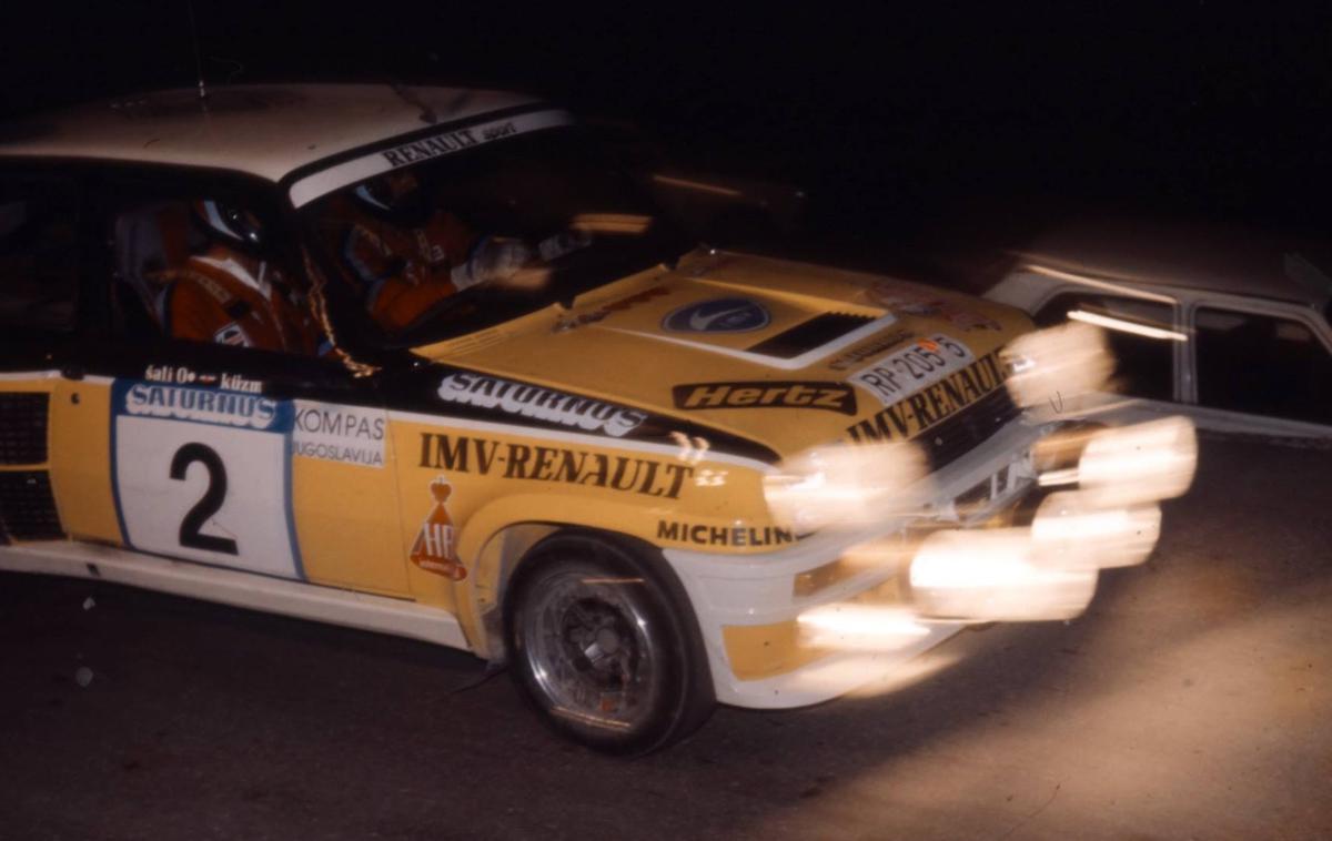 reli Saturnus 1985 | Brane Kuzmič in Rudi Šali sta bila pred 40 leti osrednja domača favorita z renault 5 turbo.  | Foto Bogdan Kovačič
