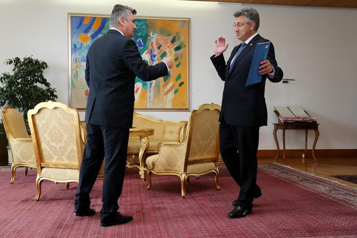 "Plenković je proukrajinski, Milanović proruski in bijeta svojo vojno," meni Klauški.  | Foto: Grgo Jelavic/Pixsell