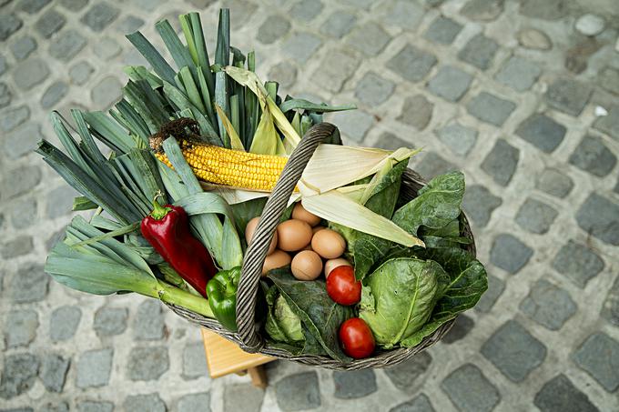 Skoraj vso hrano, ki jo postrežejo gostom, pridelajo sami, drugo pa kupijo od kmetij, ki jih poznajo. | Foto: Ana Kovač