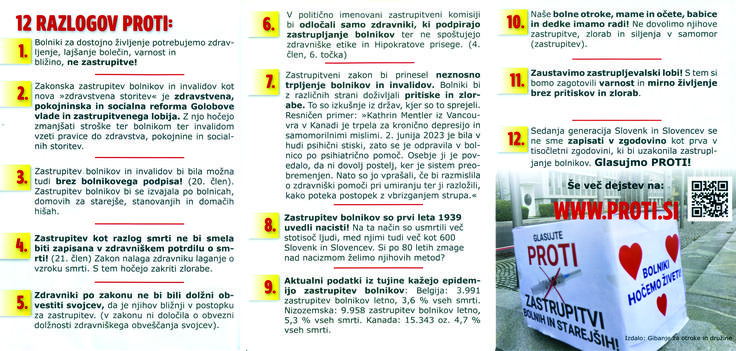 Letak proti referendum | Foto: 