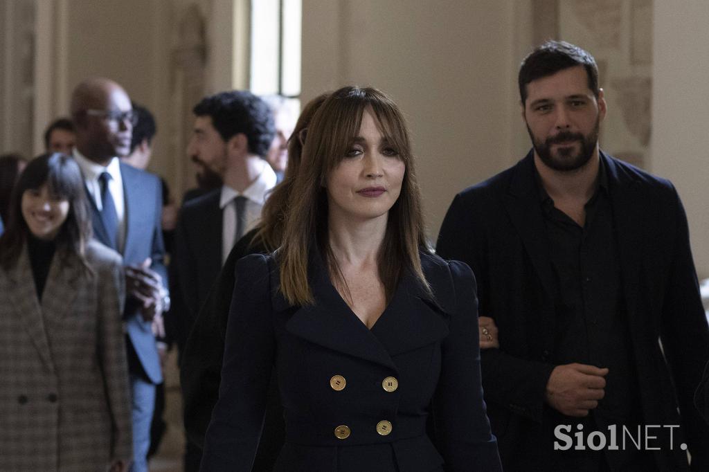 Sprejem filmskih zvezdnikov pri papežu Leonu XVI. v Vatikanu