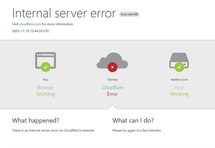 Opozorilo o nedostopnosti storitve, ki se pokaže na številnih spletnih straneh.  | Foto: Posnetek  zaslona