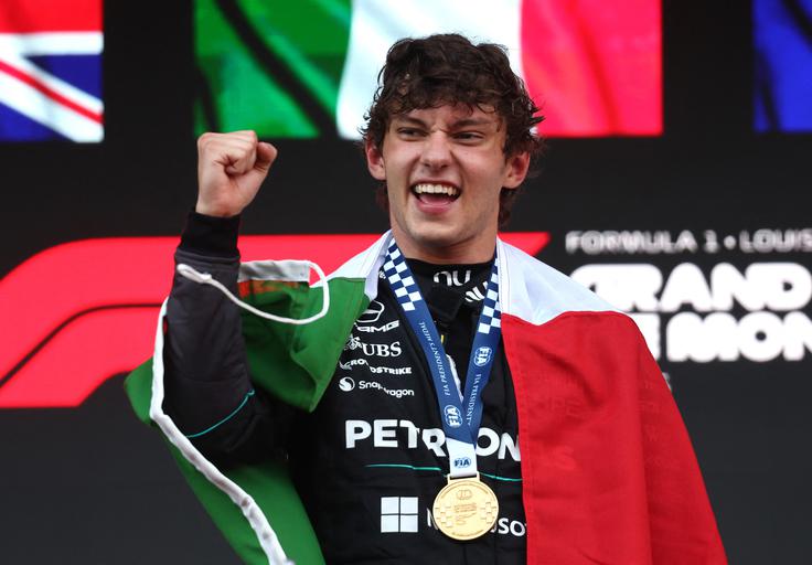 Kimi Antonelli je prvič slavil v Monte Carlu. | Foto: Reuters