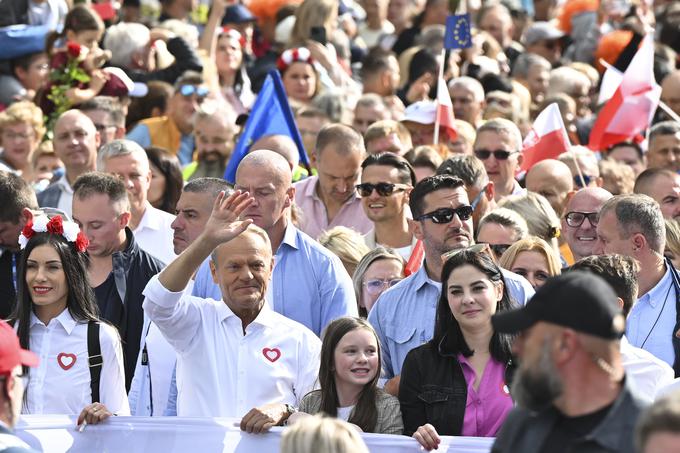 Donald Tusk na protestnem shodu | Foto: Guliverimage