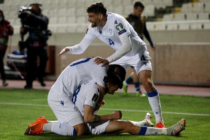 Slovenija Ciper nogomet | Ciper je pokazal, da je vse prej kot naivna ekipa in bo še povzročala težave. | Foto Reuters