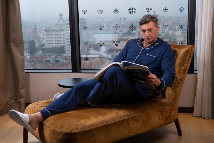 Borut Pahor, pižama, sodelovanje | Borut Pahor je poziral v pižamah znane blagovne znamke. | Foto Vitapur