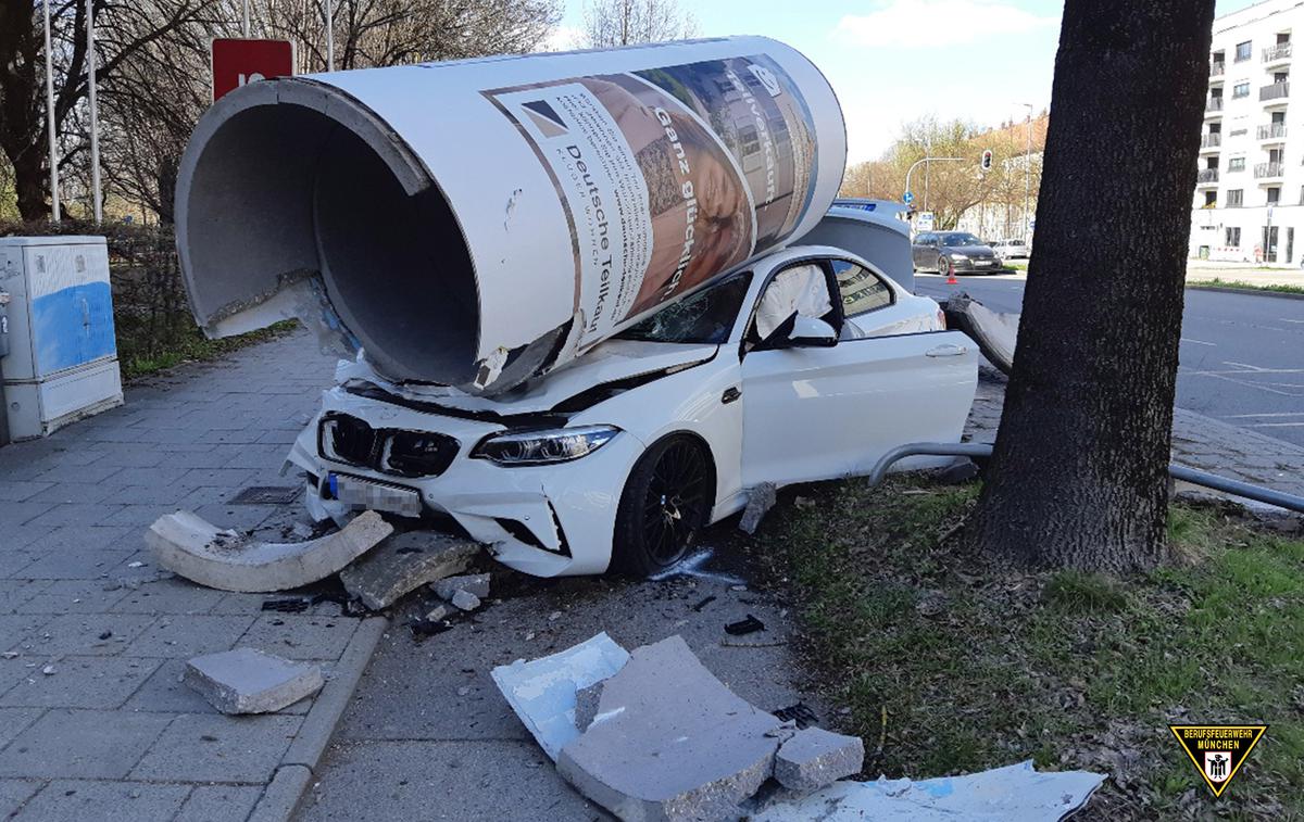BMW M2 nesreča | Foto Feuerwehr München