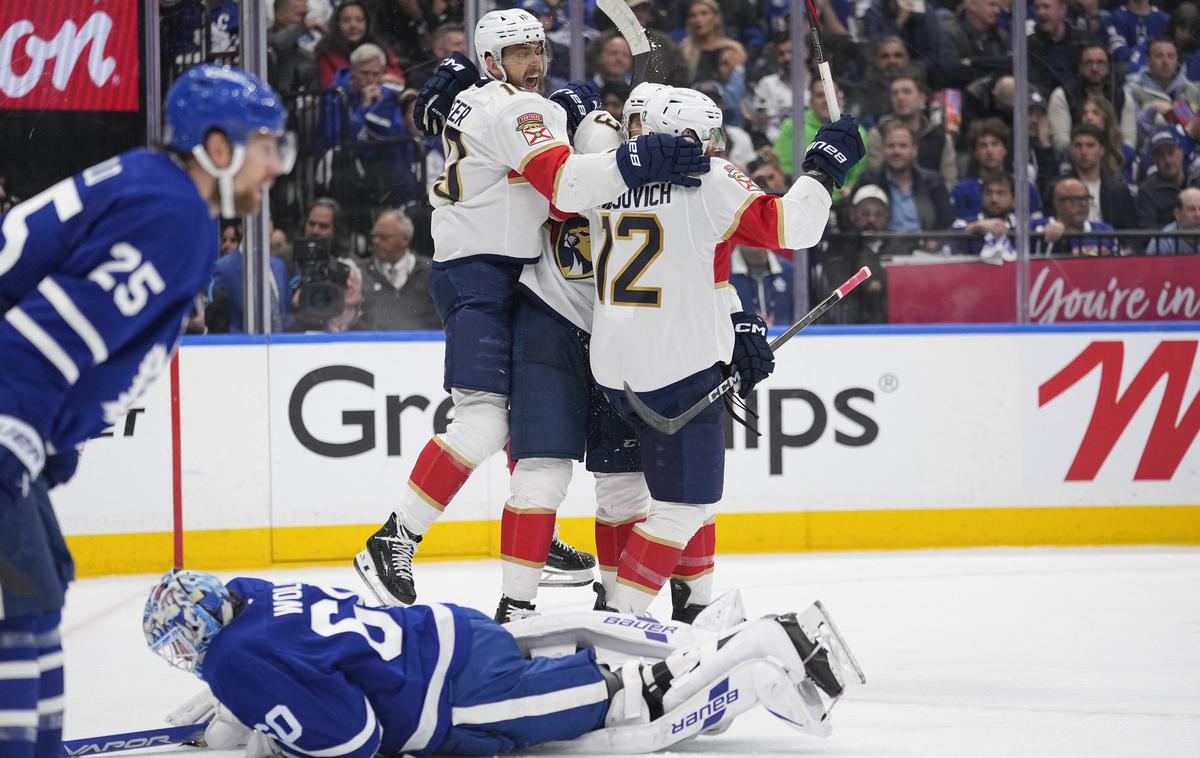 Florida Panthers : Toronto Maple Leafs | Hokejisti Florida Panthers so se kot zadnji uvrstili v konferenčni finale. | Foto Reuters