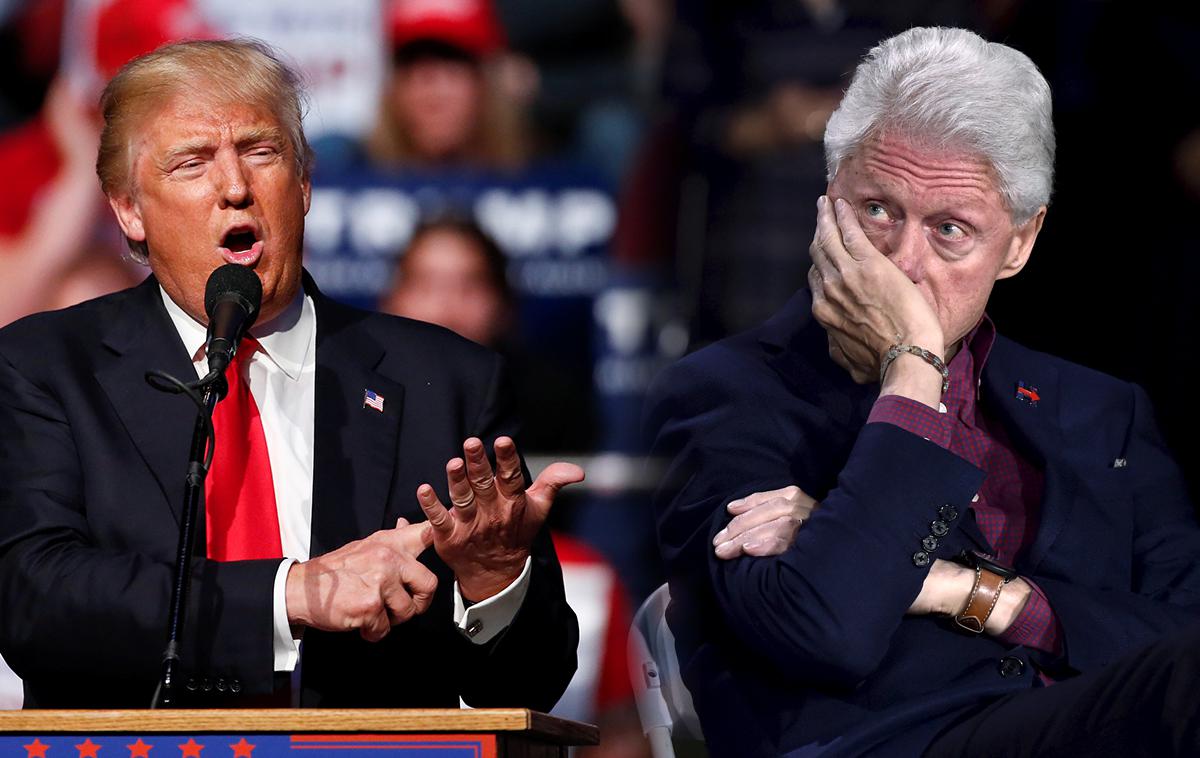 Donald Trump, Bill Clinton | Foto Reuters