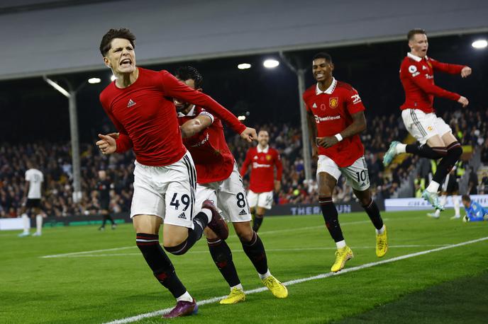 Alejandro Garnacho Manchester United | Alejandro Garnacho je Manchester Unitedu priskrbel vse tri točke. | Foto Reuters