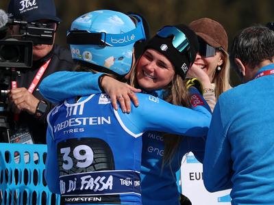 Drama stotink na vrhu, Ilka Štuhec vodila vse do številke sedem